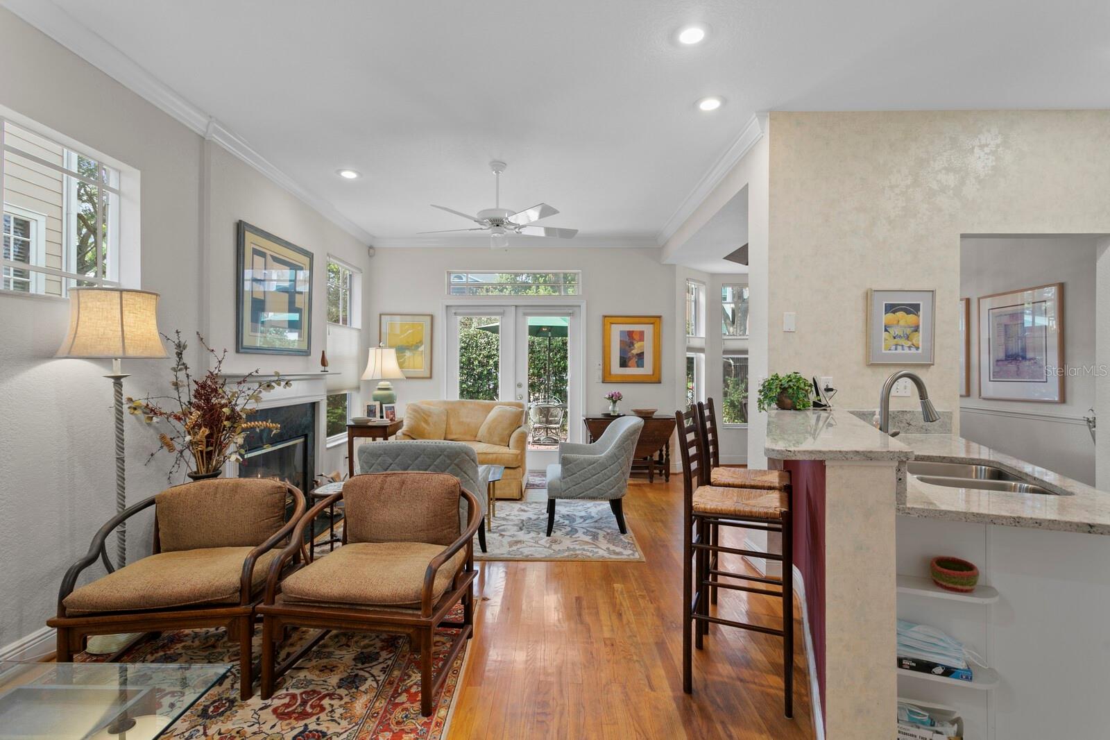 This unit has more living space than the others due to relocation of the original half bath.
