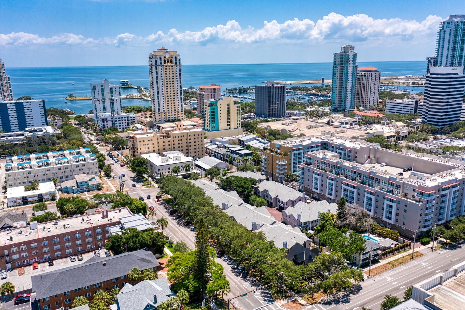 It's just blocks from the waterfront.