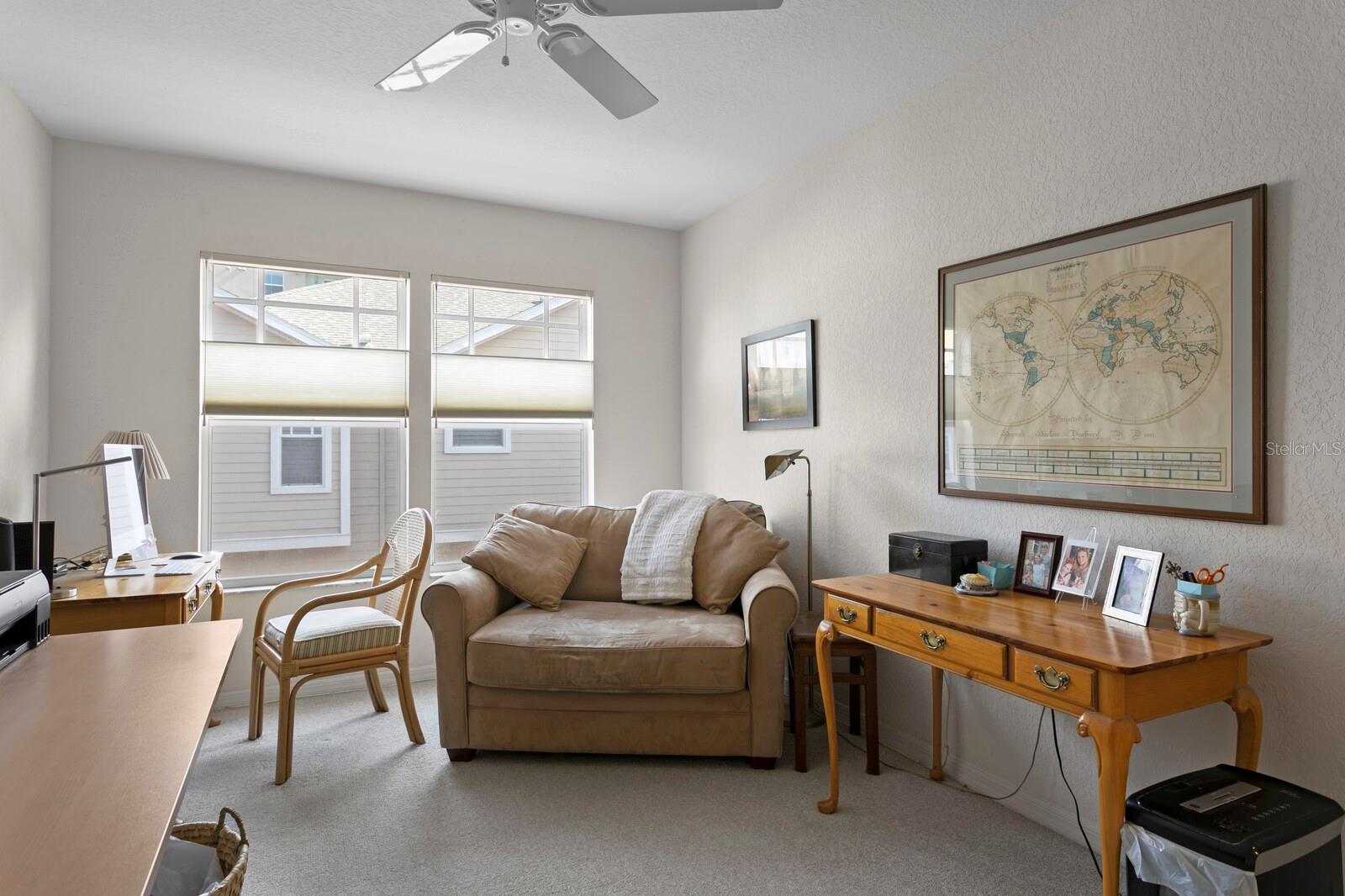 One of the secondary bedrooms.