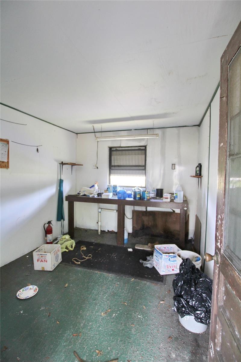 Inside Shed