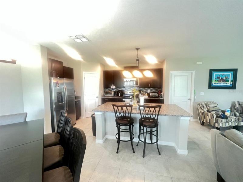 Open concept, with living and dining combined.