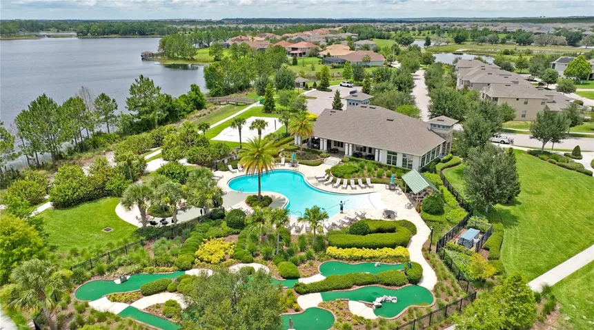 Aerial view of Clubhouse Pool Waterleigh Phase 1B