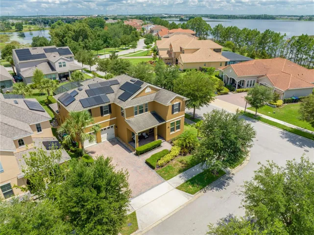 Aerial view with solar panels 16328WVL