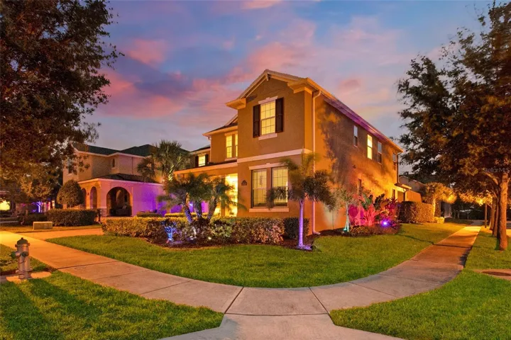 Front side view by night