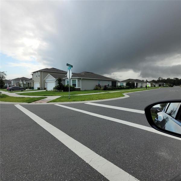 Corner lot look and visitor parking