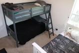 3rd Bedroom with lots of space for a bunkbed and a twin size bed.