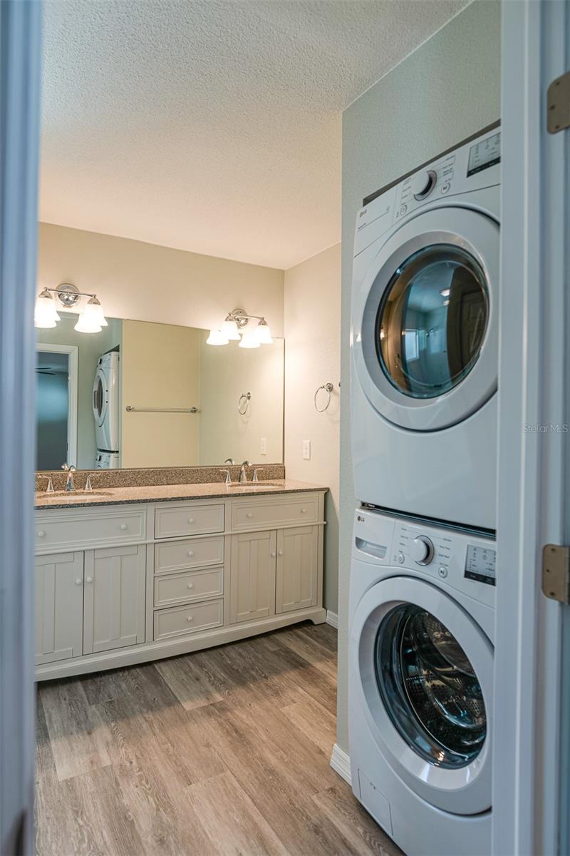 #B Laundry in bathroom
