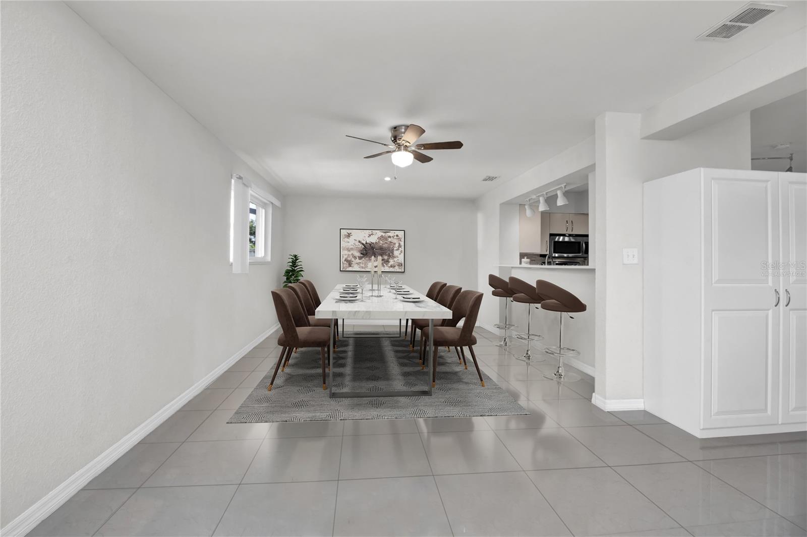 Virtually Staged Dining Room