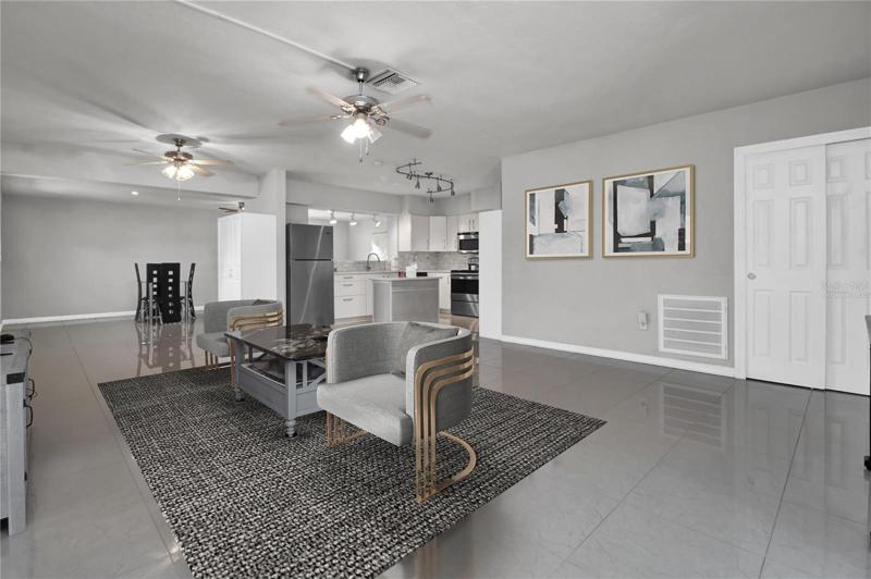 Virtually Staged Great Room