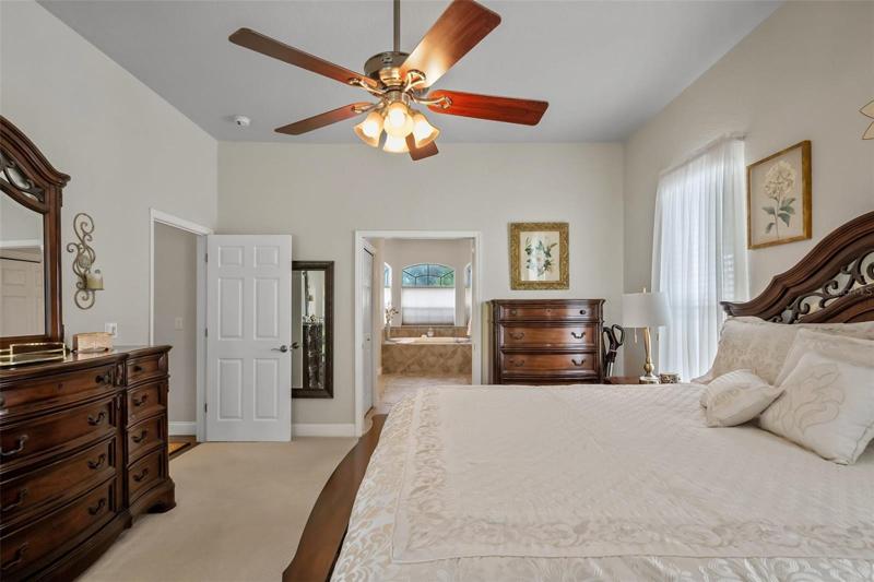 Master Bedroom to Walk in Closets and Master Bathroom