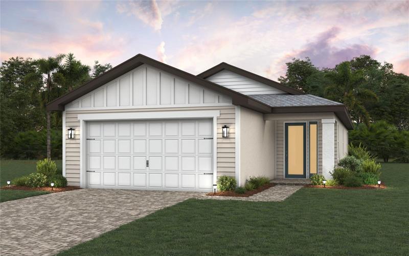 Estero Elevation S Rendering *DISCLAIMER: Renderings, Photos, Virtual Tours are of like model and are used for display purpose only, actual property may vary.