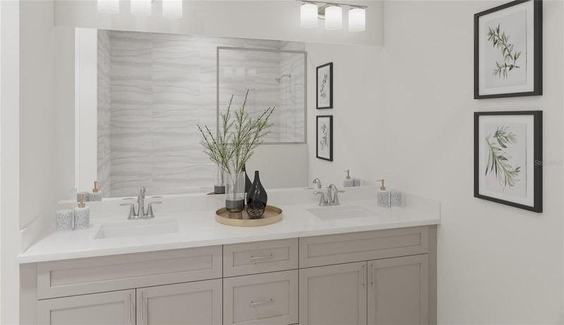 Primary Bathroom *DISCLAIMER: Renderings, Photos, Virtual Tours are of like model and are used for display purpose only, actual property may vary.