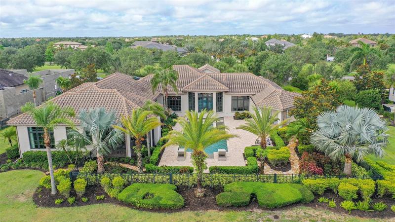 aerial view from back of home
