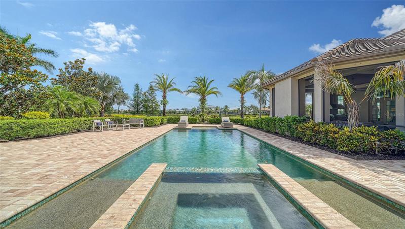 hot tub and swimming pool