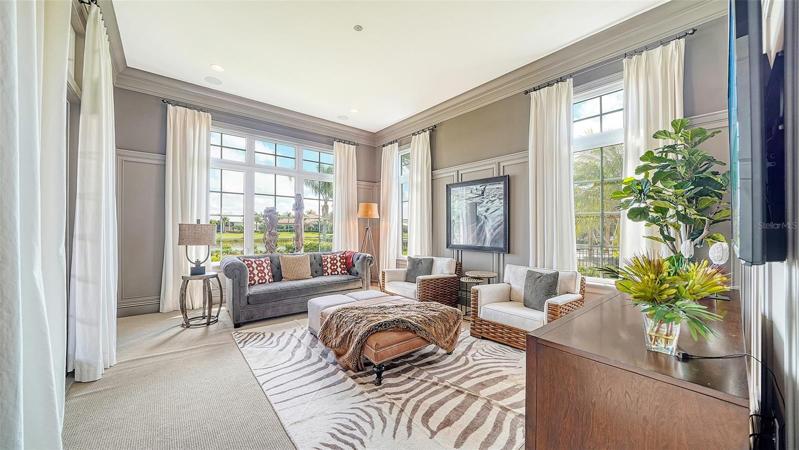den overlooking the lake