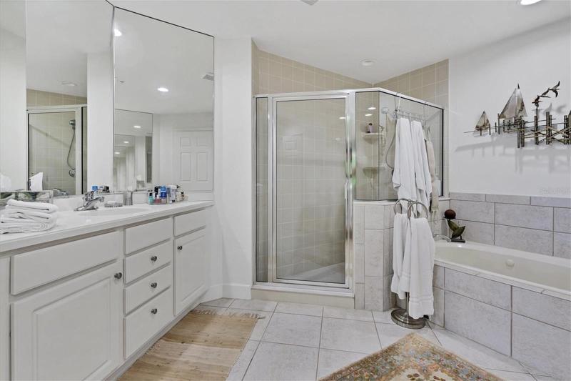 Master Shower and Separate Tub!