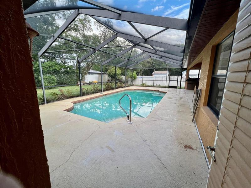 Pool bath door