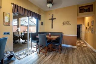 Breakfast nook off of kitchen