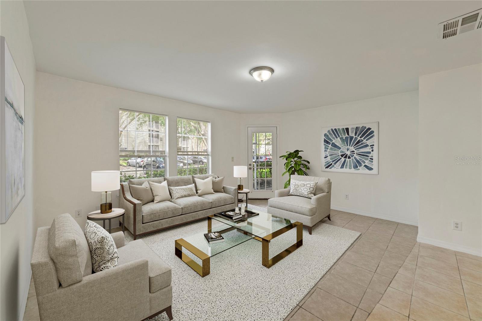 LIVING AREA. Virtually Staged.