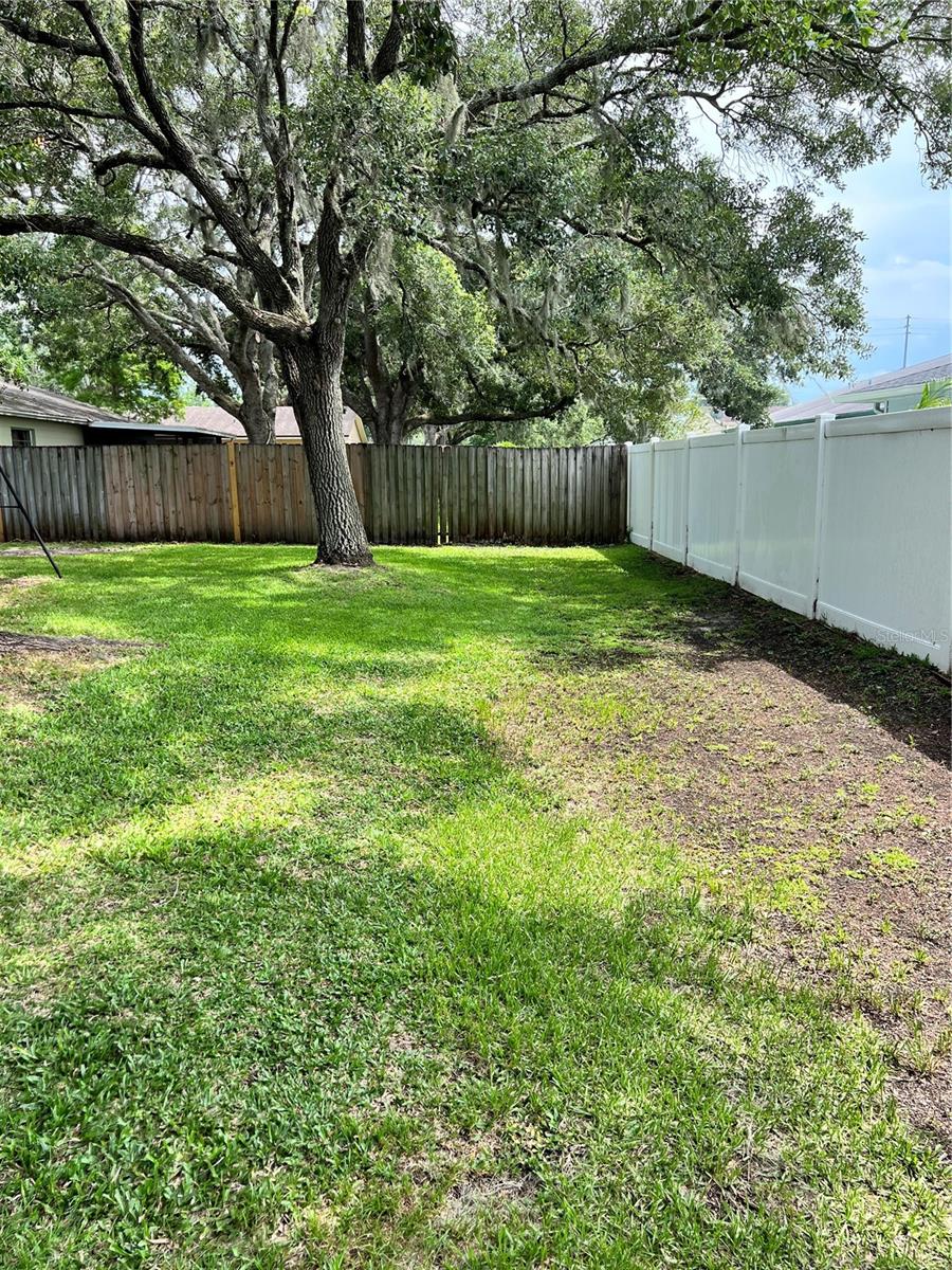 Good sized fully fenced back yard.