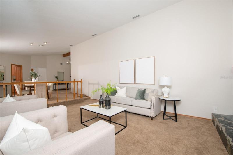 Another view look how opened the living  room is!