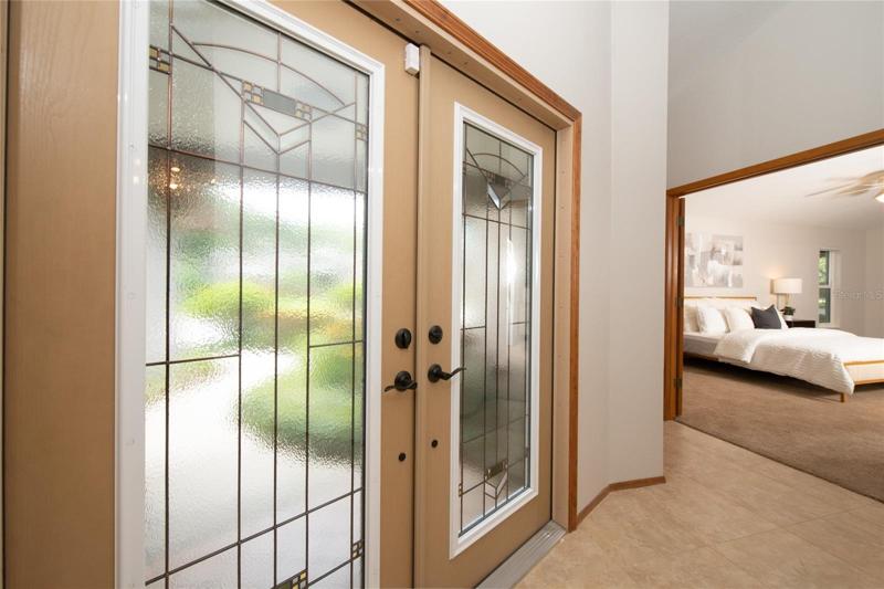 Beautiful entry doors makes a statement