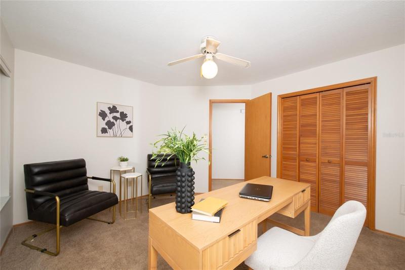 2nd Bedroom off the entry makes a perfect study/office or bedroom!