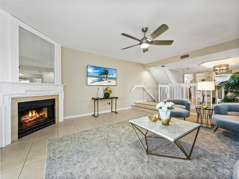 It is a wood burning fireplace.