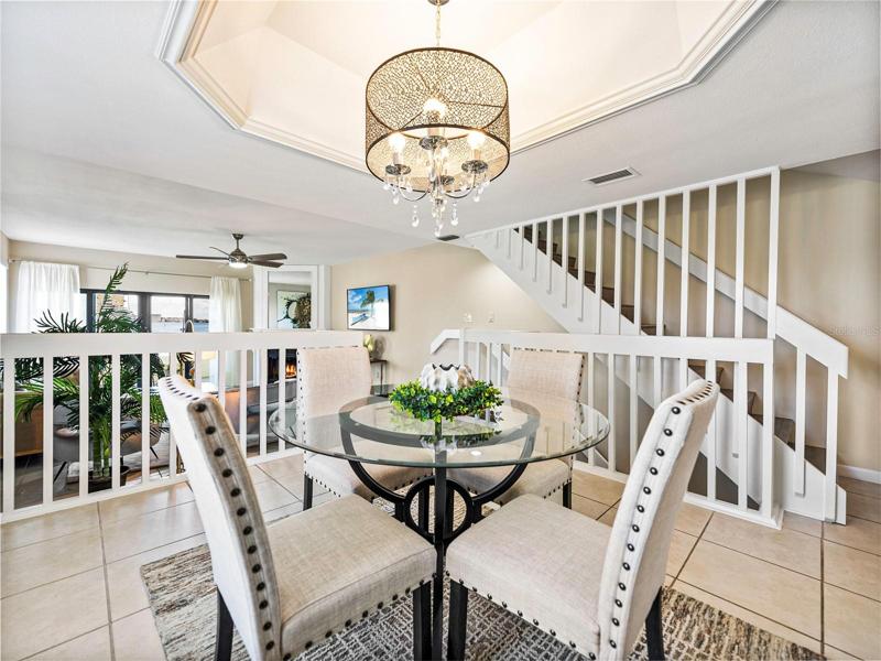 You can even enjoy the water views from the dining table!!
