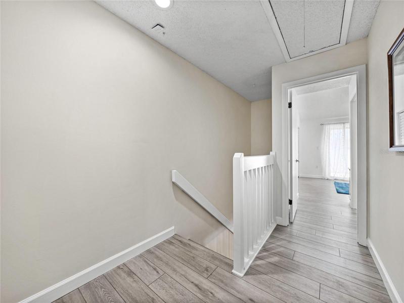 The third floor landing.