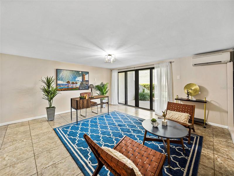 This room is also climate controlled by a mini-split, which is separate from the front room.