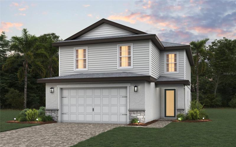 Hampton Elevation E Rendering *DISCLAIMER: Renderings, Photos, Virtual Tours are of like model and are used for display purpose only, actual property may vary.