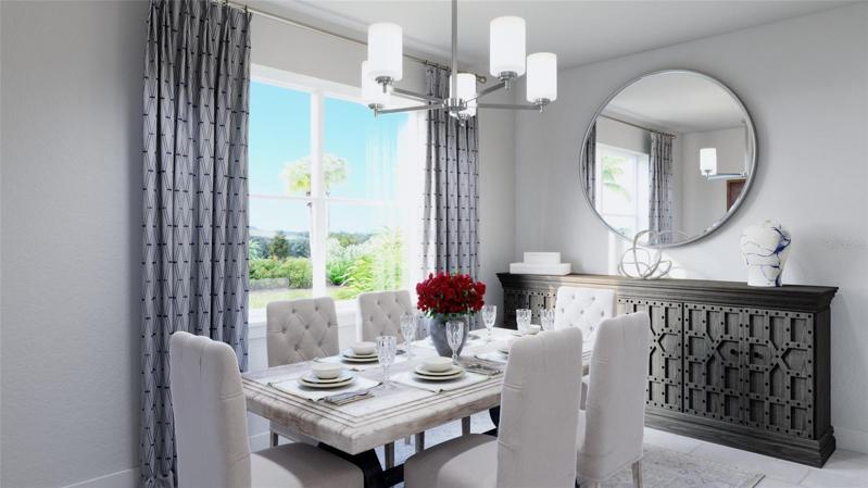 Dining Room *DISCLAIMER: Renderings, Photos, Virtual Tours are of like model and are used for display purpose only, actual property may vary.