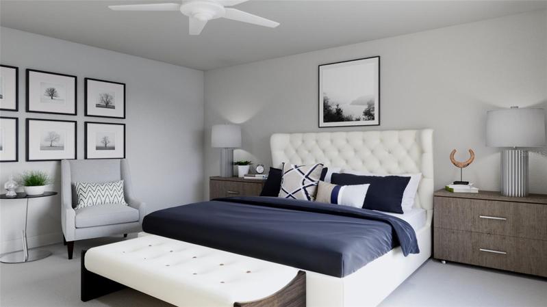 Primary Suite *DISCLAIMER: Renderings, Photos, Virtual Tours are of like model and are used for display purpose only, actual property may vary.