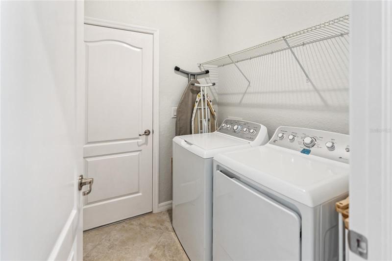 Separate laundry room
