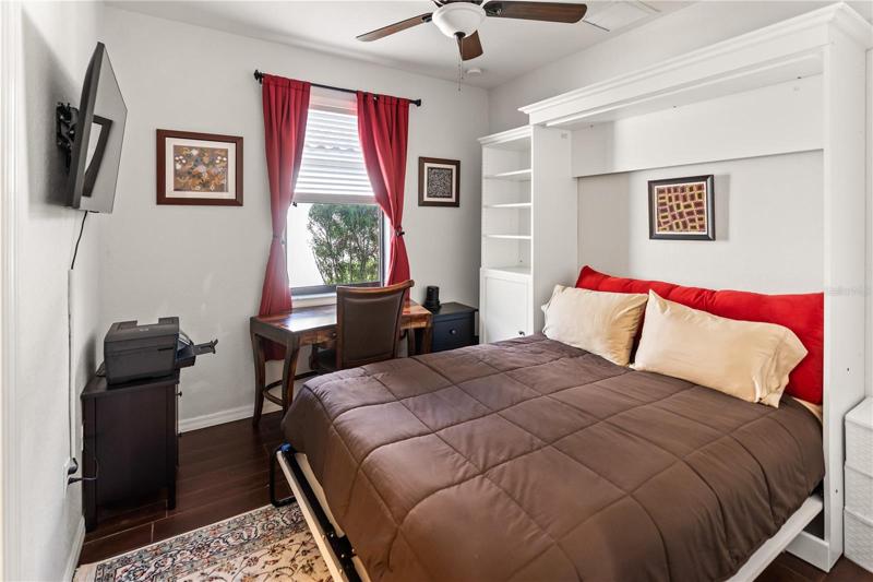 Murphy bed makes the study a guest room Murphy bed is negotiable
