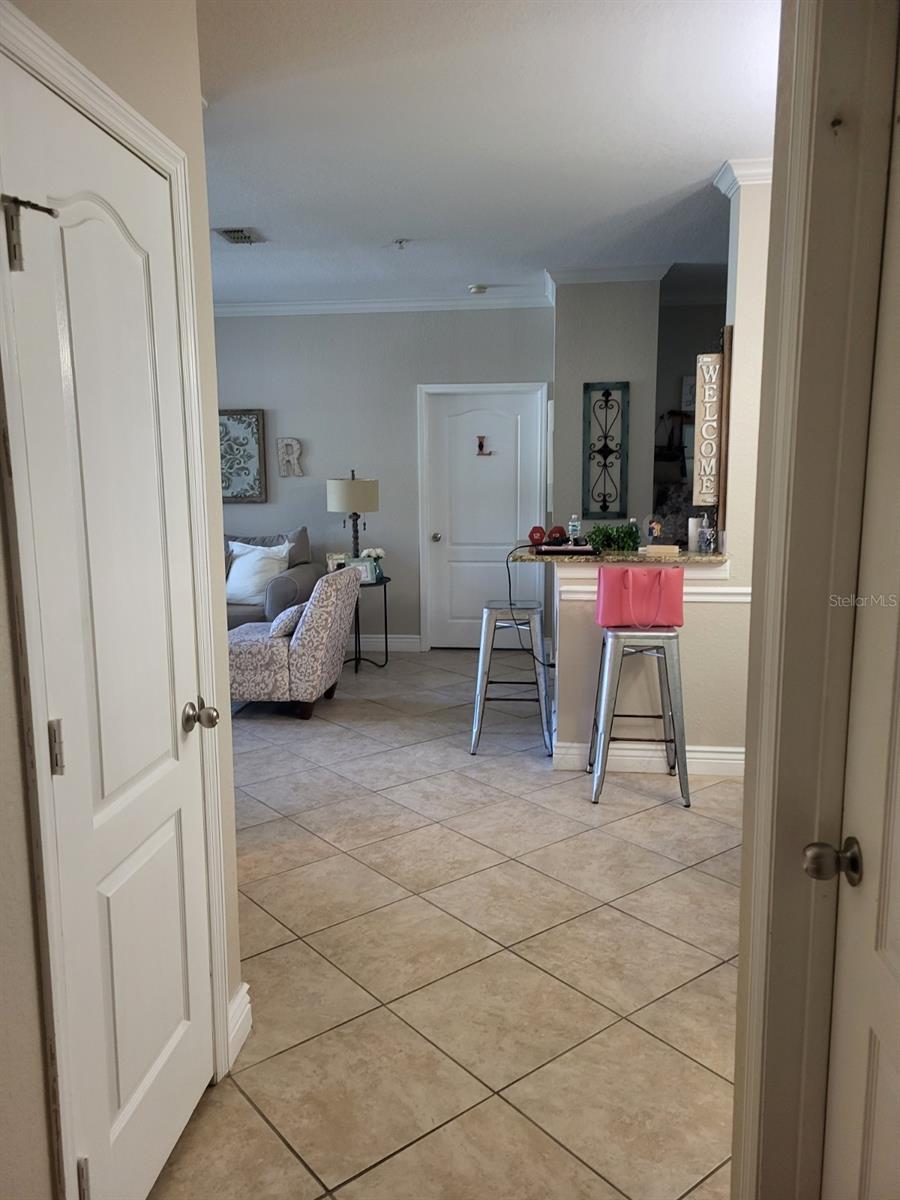 view from hallway
