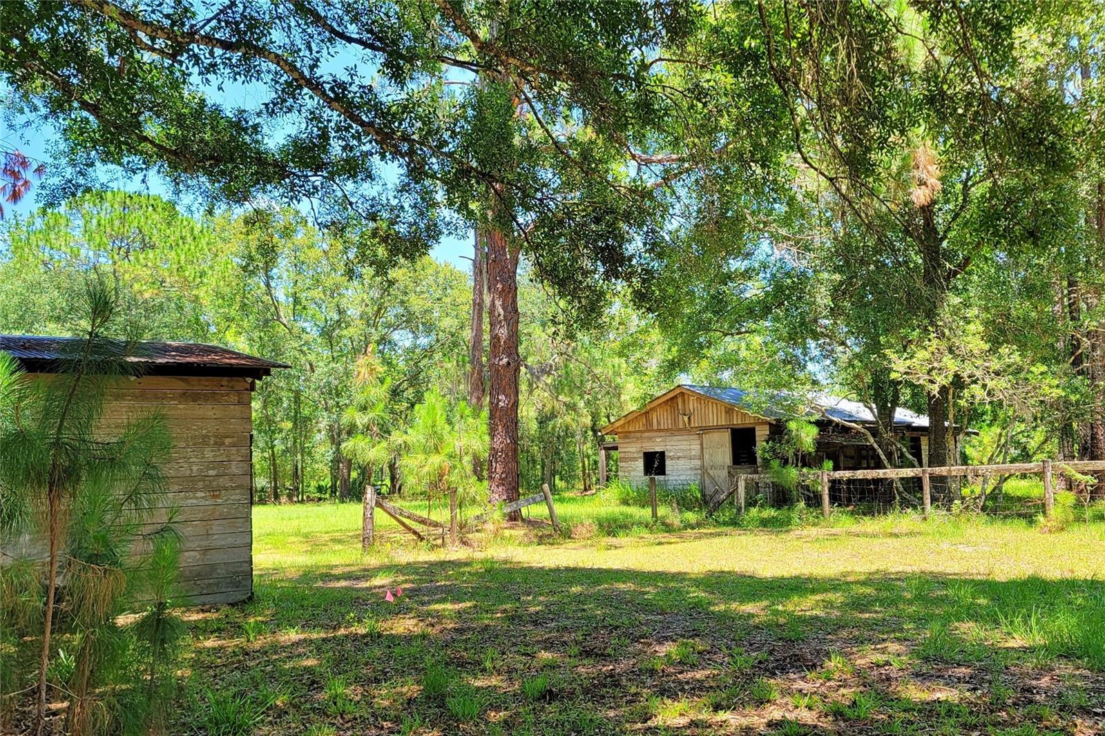 View of barn