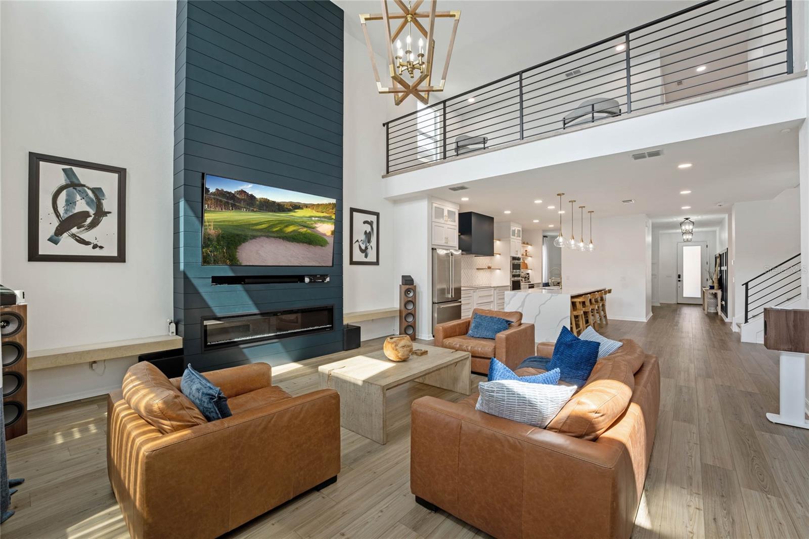 Living Room/ Electric Fireplace