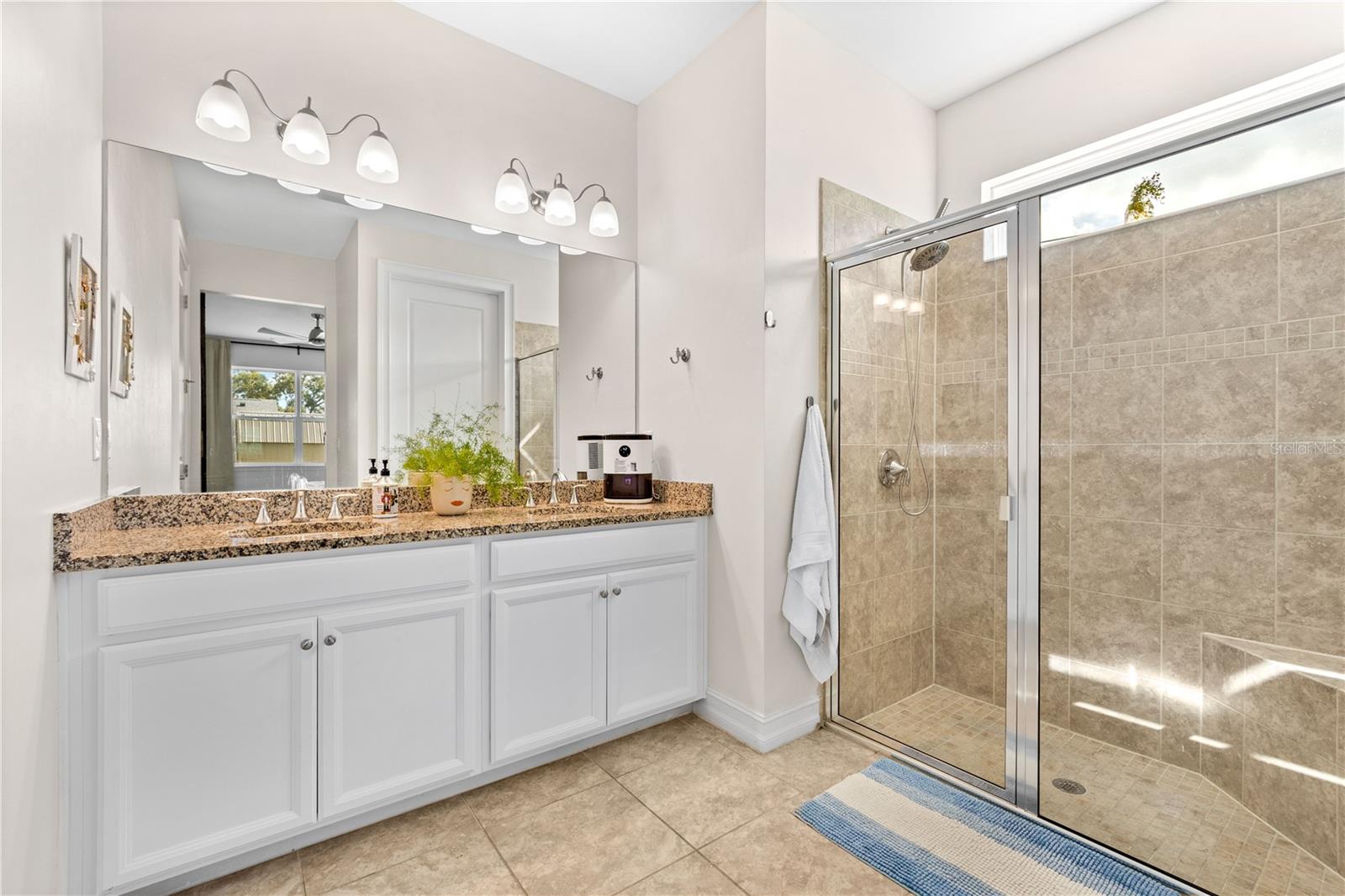 Granite countertops.  Dual sinks.  Natural Lighting