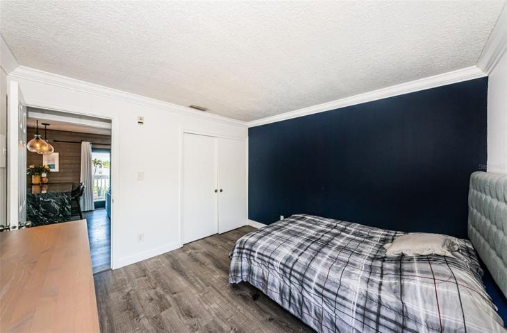 walking into the bedroom