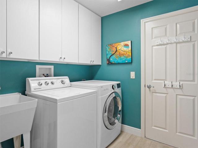 Laundry Room and entry to garage.