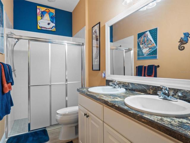 Owner's En Suite with double sinks and walk in shower.