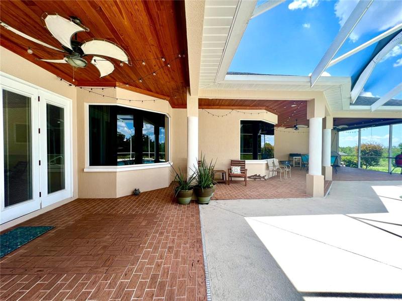Screen enclosed patio/pool area