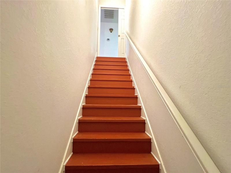 2nd home stairway to lower level of home
