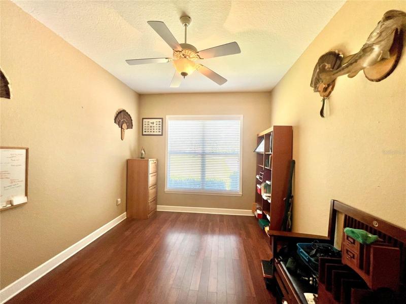 Office located near the master bedroom