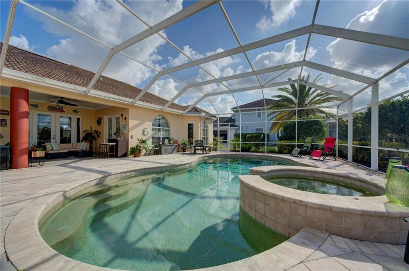 Inground pool and spa