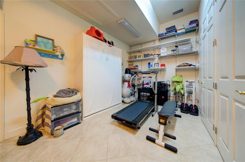 Utility room/gym (Renovated 3rd bay of the garage)