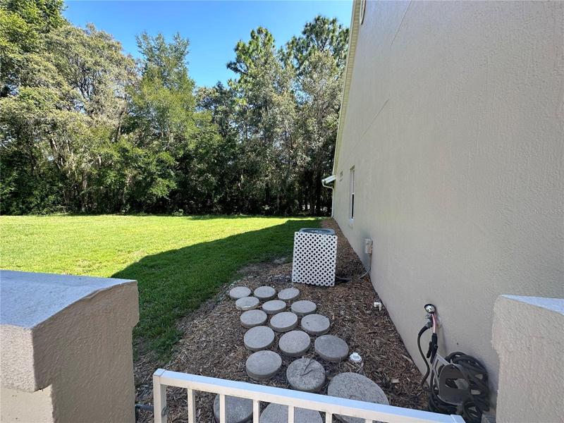 Stepping stones to side/back of home