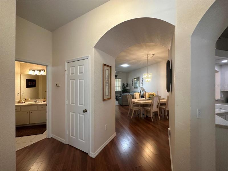 Foyer and hall to 3rd bedroom/2nd bath